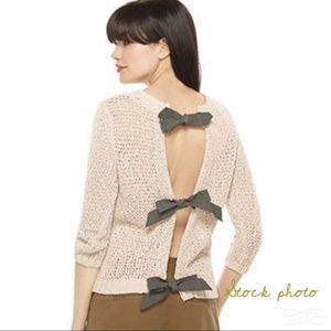 RACHEL Rachel Roy bow back sweater, XS